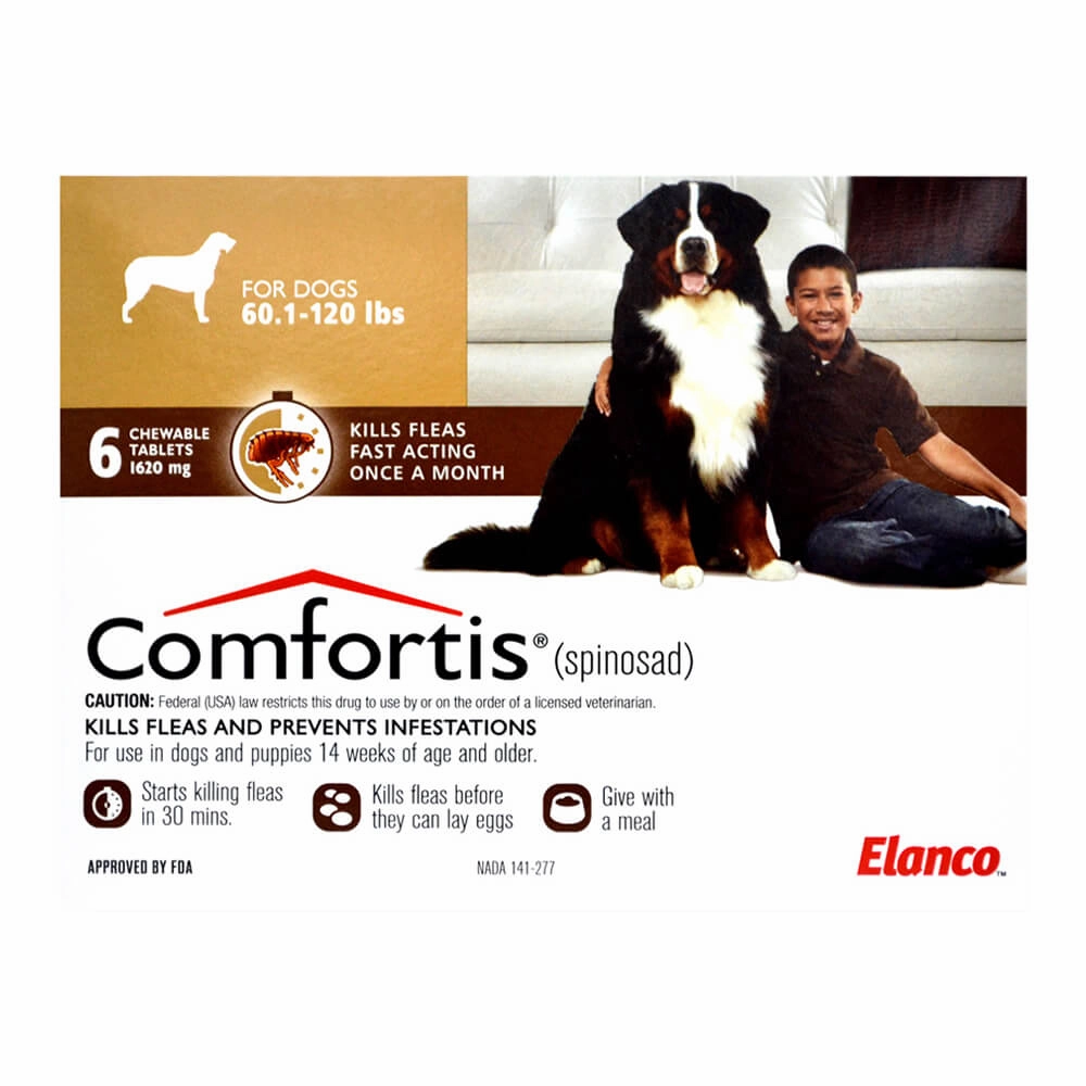 Comfortis (spinosad) Chewable Flea Tablets for Dogs & Cats