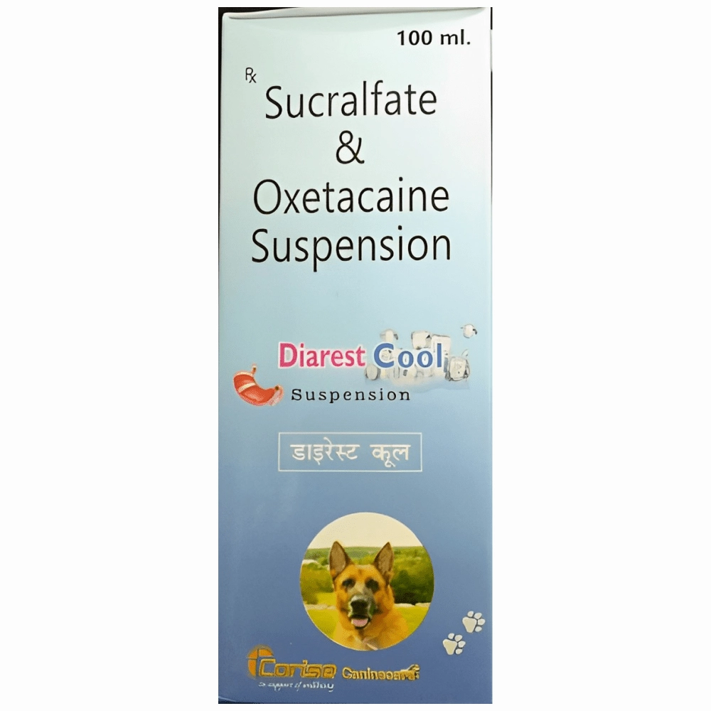 Corise Diarest Cool Syrup (100ml) and Vivaldis Entero Chronic Powder for Dogs & Cats (1 Sachet) Combo