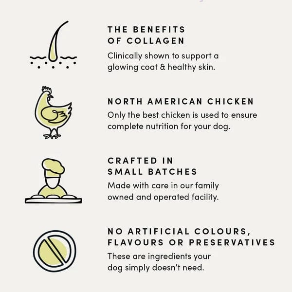 Crumps' naturals Chicken Collagen Jerky Dog Treats (SPECIAL ORDER ITEM)