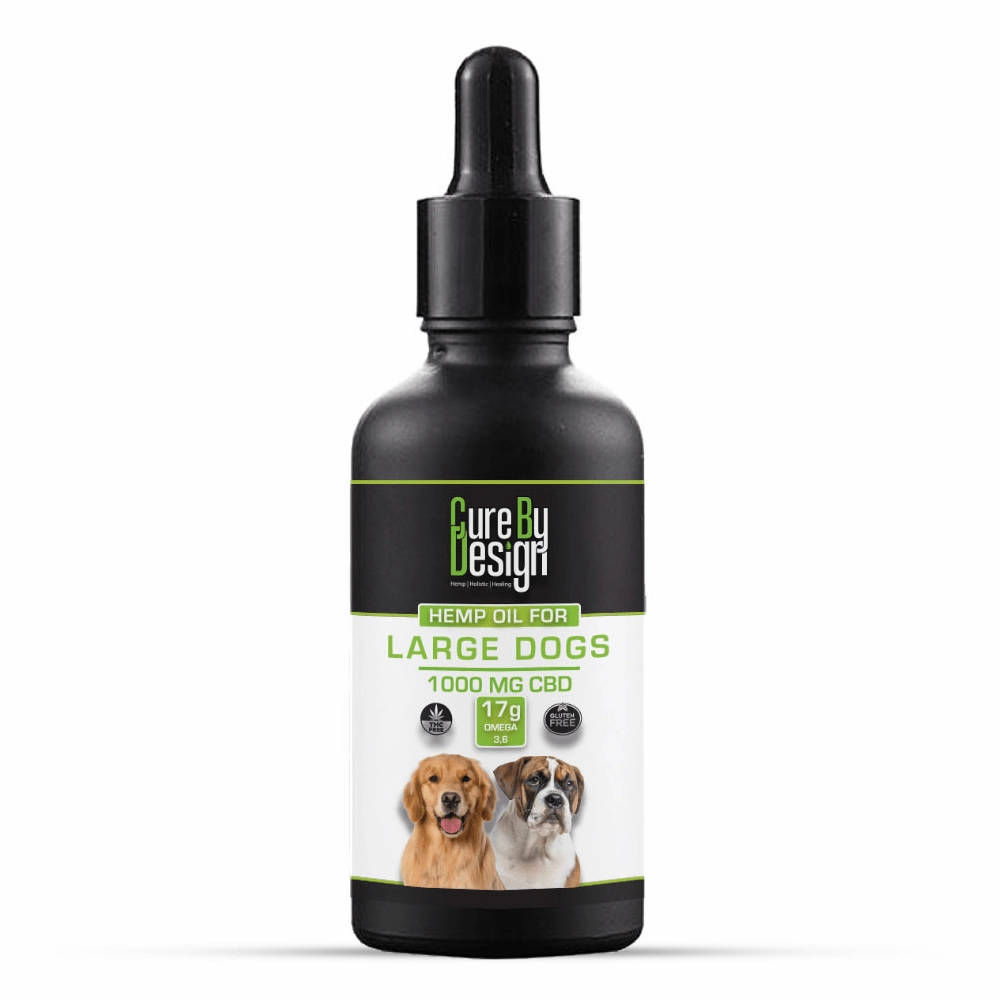 Cure By Design 1000mg CBD Relief Oil for Large Dogs (30ml)