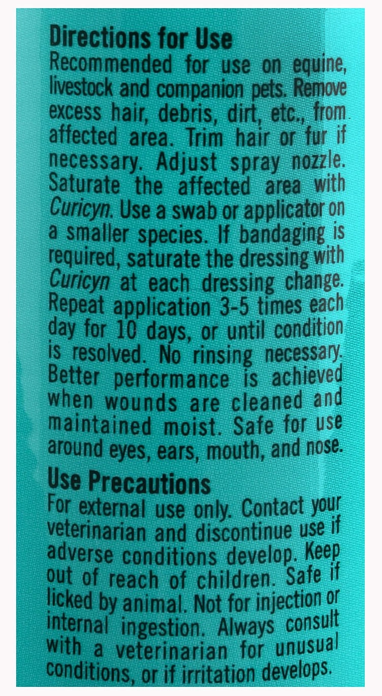 Curicyn Original Formula Wound Cleaner Skin Care Spray