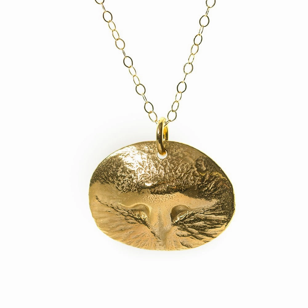 Custom Gold Pet Nose Pendant Kit, 18" Necklace