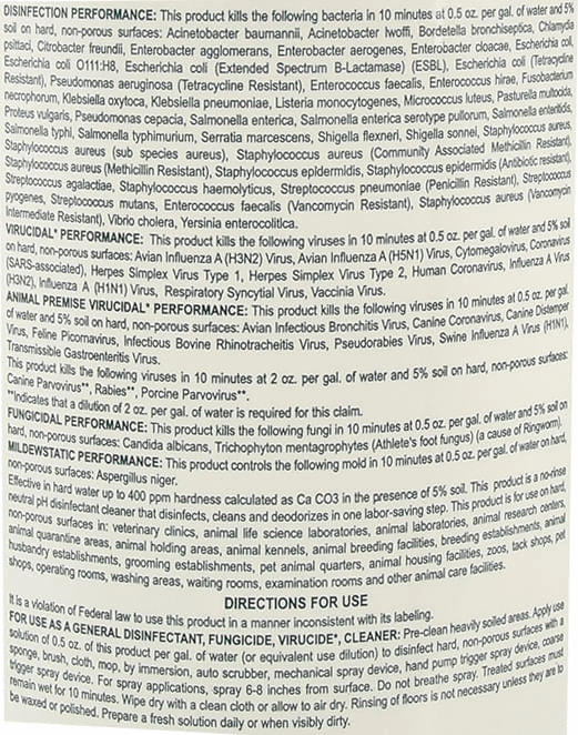 D-256 Disinfectant, gallon