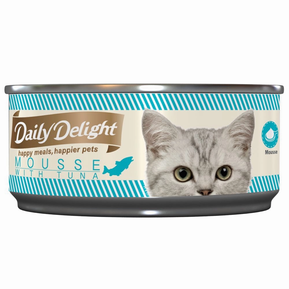 Daily Delight Mousse With Tuna Canned Cat Food 80g