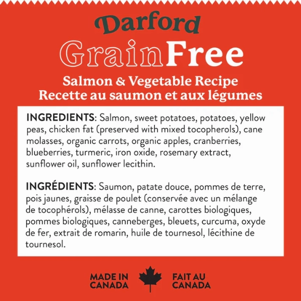Darford Grain Free Salmon Recipe Oven-Baked Dog Treats