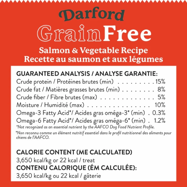 Darford Grain Free Salmon Recipe Oven-Baked Dog Treats