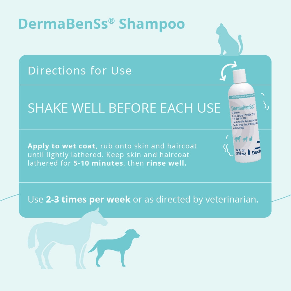 DermaBenSs Shampoo for Dogs, Cats, and Horses