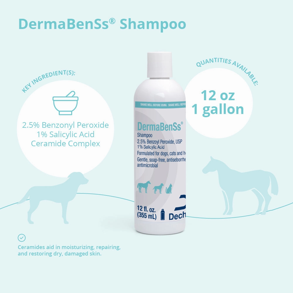 DermaBenSs Shampoo for Dogs, Cats, and Horses