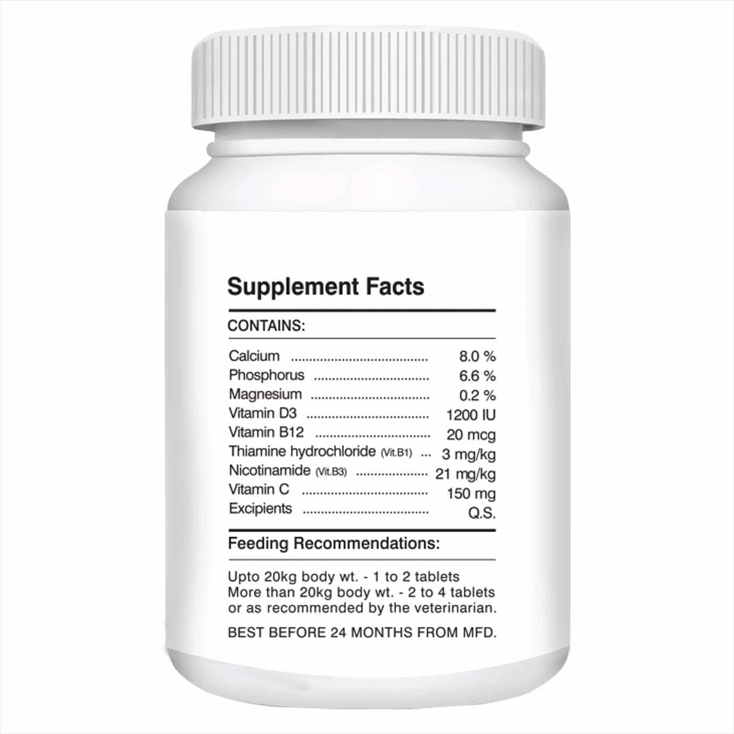 Drools Absolute Skin & Coat and  Absolute Calcium Supplement Tablets for Dogs Combo