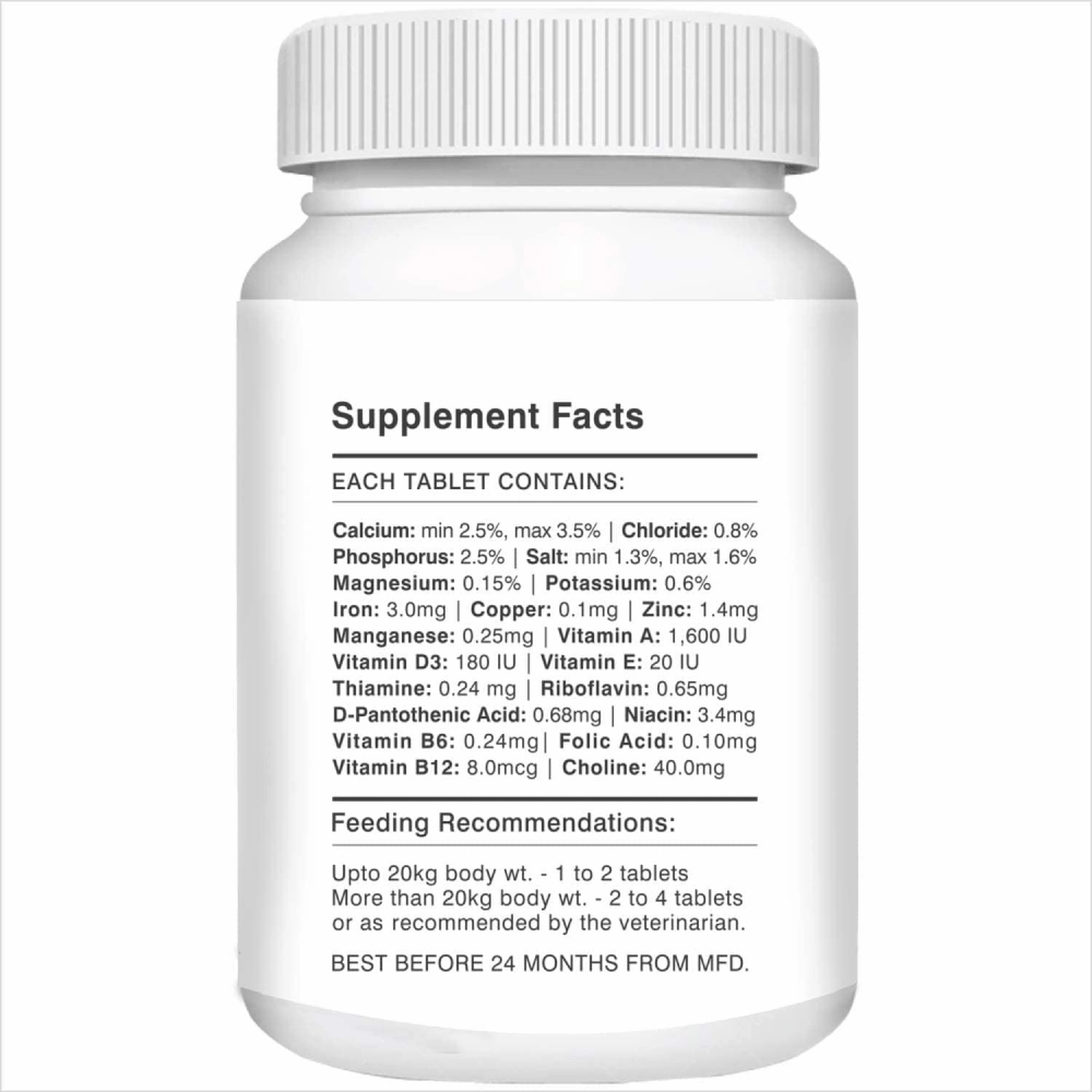 Drools Absolute Skin & Coat and Absolute Vitamin Supplement Tablets for Dogs Combo