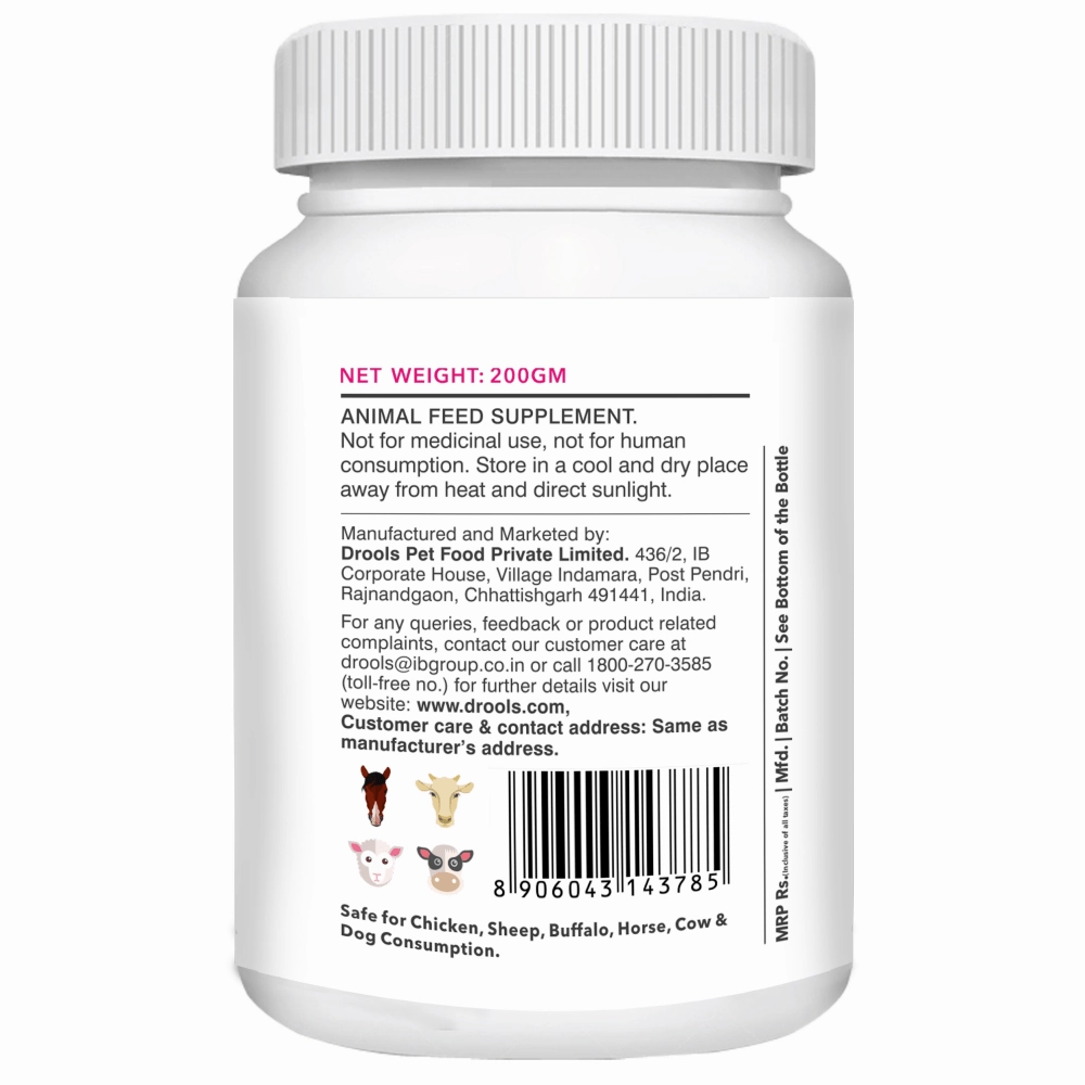 Drools Absolute Skin & Coat and Absolute Vitamin Supplement Tablets for Dogs Combo