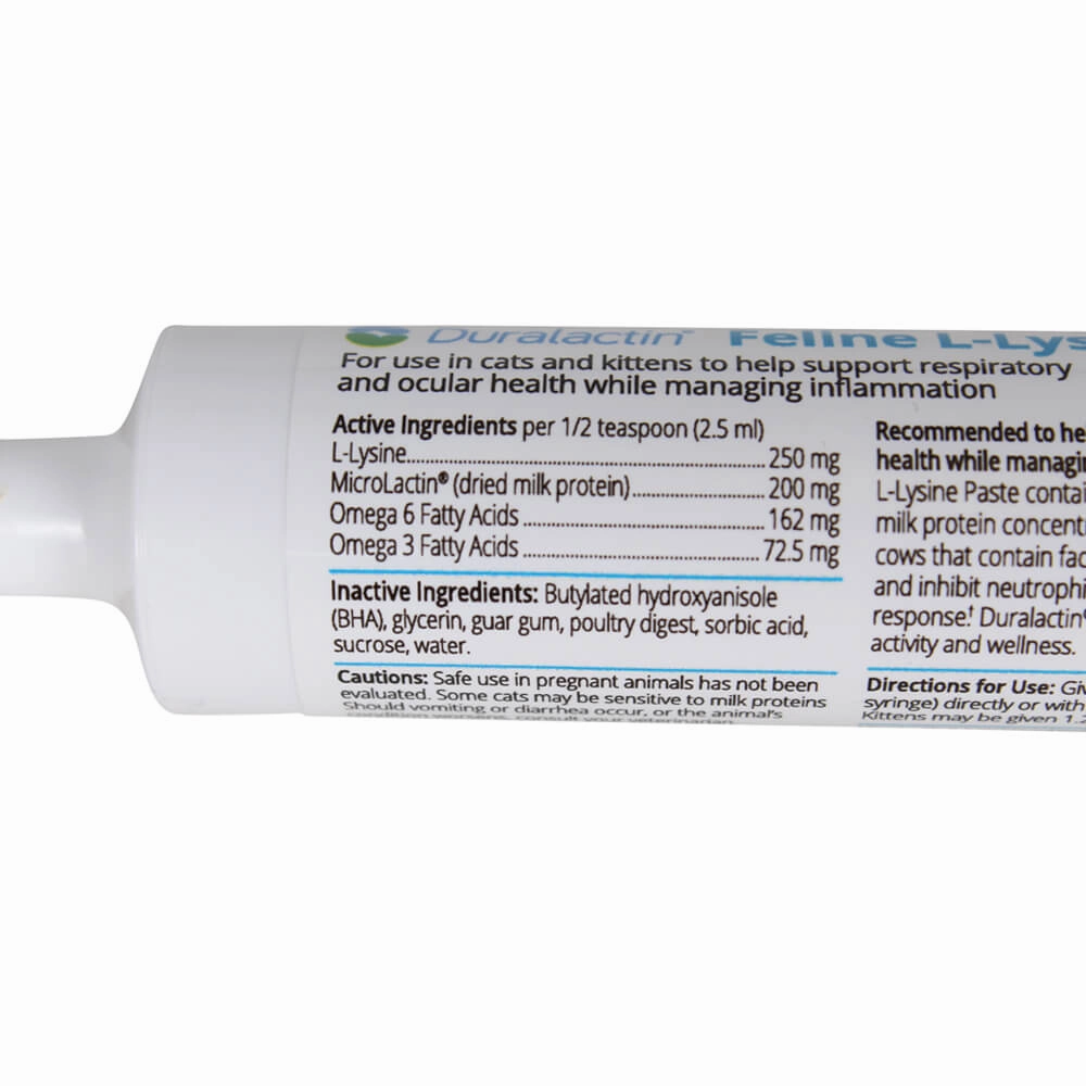 Duralactin Feline L-lysine, 32.5 ml Syringe