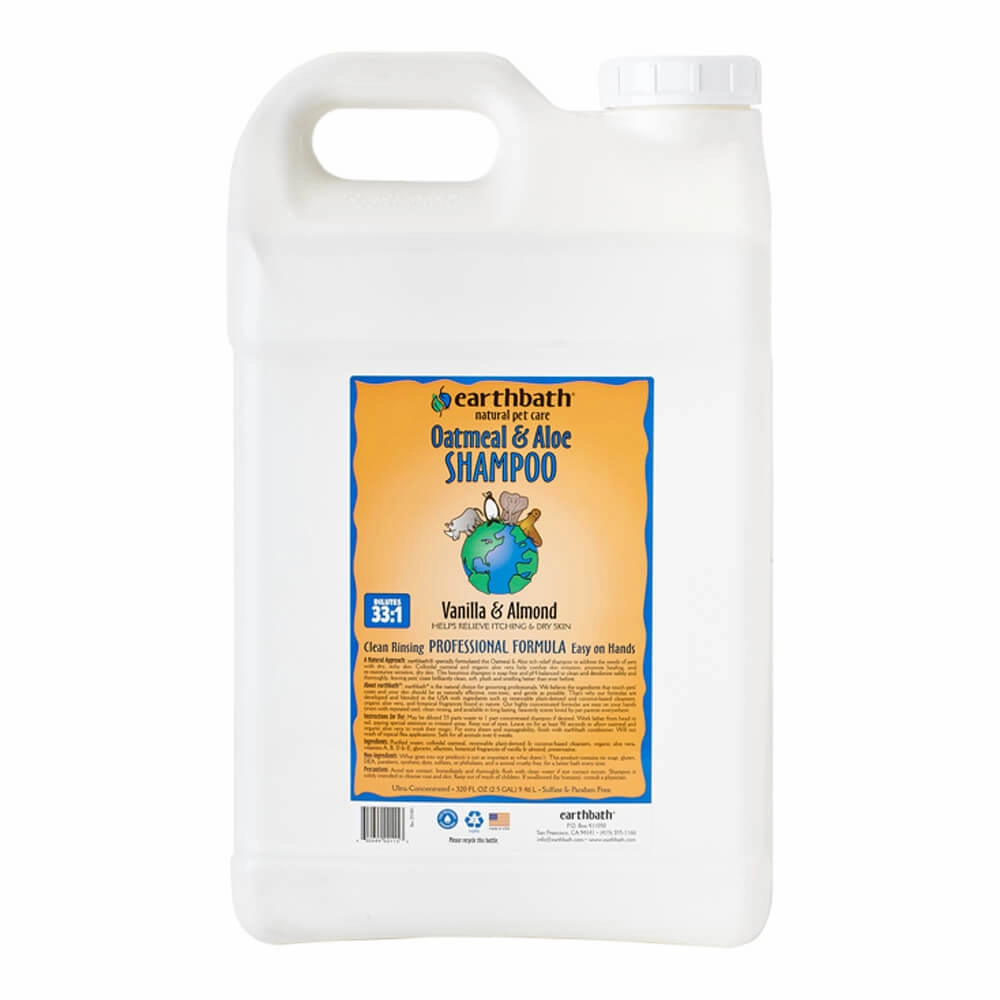 EARTHBATH Oatmeal & Aloe Shampoo, Vanilla Almond Scent - 320 oz (2.5 Gal)