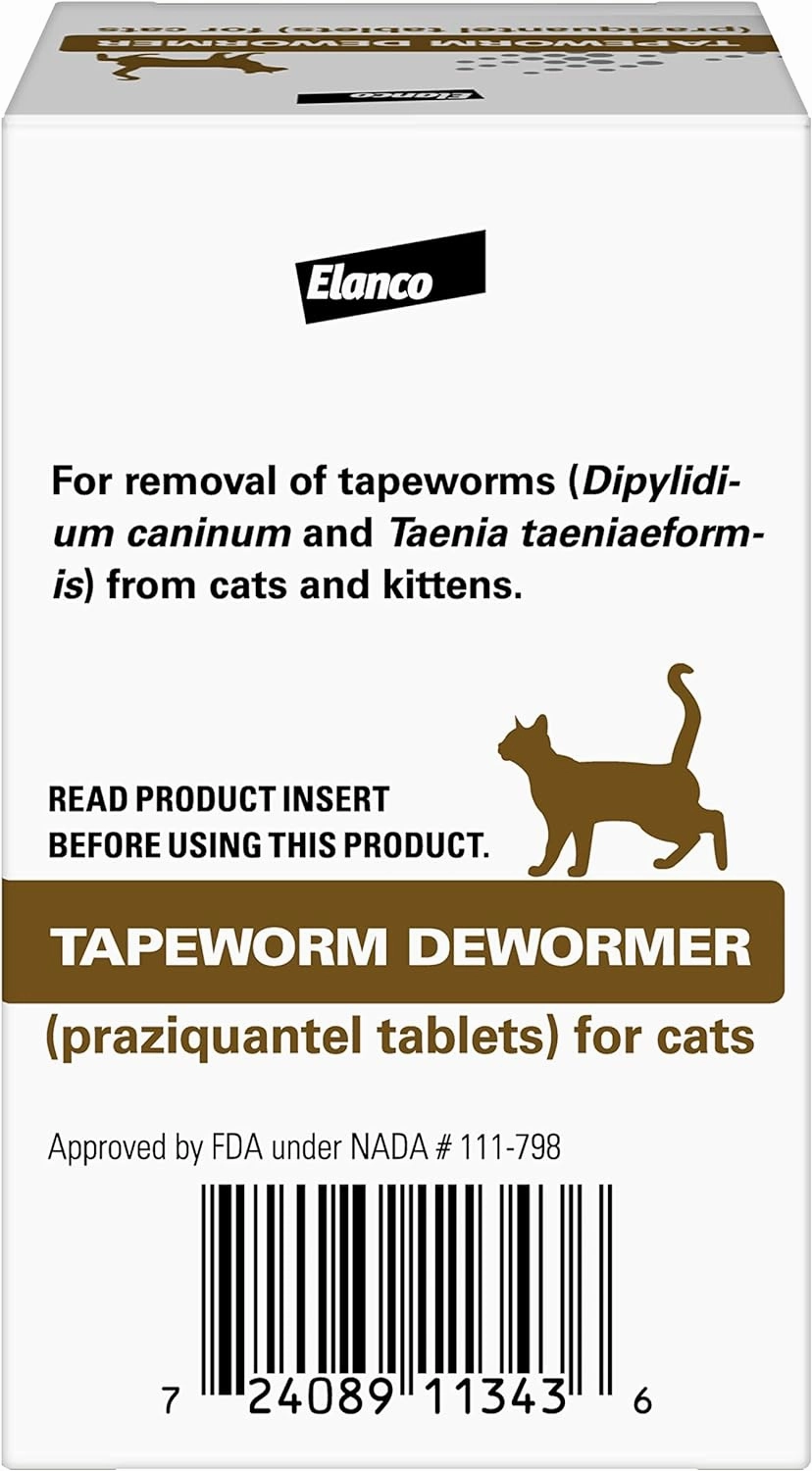 Elanco Tapeworm Cat Dewormer, 3 tablets