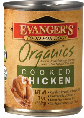Evangers 100% Organic Cooked Chicken Canned Dog Food