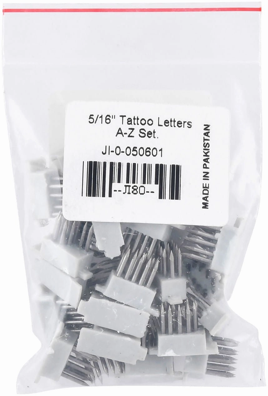 Extra Jeffers Small Animal Tattoo Letters and/or Numbers, 5/16"