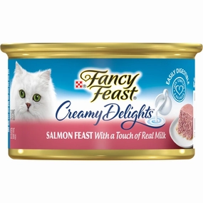 Fancy Feast Creamy Delights Salmon Feast Canned Cat Food 85g