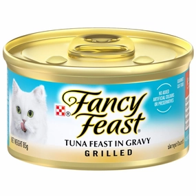 Fancy Feast Grilled Tuna Feast In Gravy Canned Cat Food 85g