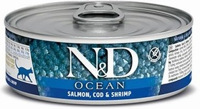 Farmina N&D Ocean Grain Free Salmon, Cod & Shrimp Canned Cat Food