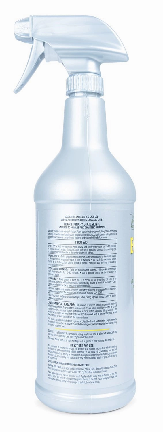 Farnam Equisect Water-Based Botanical Fly Repellent with Herbal Scent for Horses, Dogs and Cats