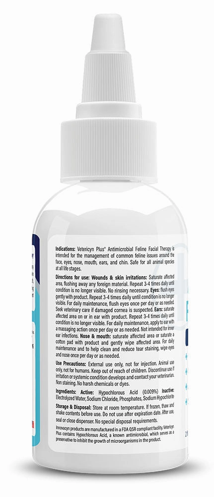 Feline Antimicrobial Facial Therapy