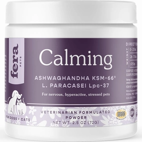 Fera Pets Calming Support Supplement Powder For Cats & Dogs 2.5oz
