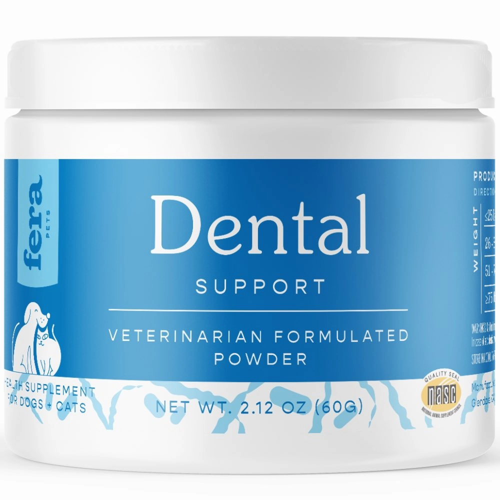 Fera Pets Dental Support Supplement Powder For Cats & Dogs 60g