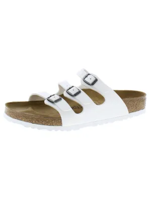 Sandales plates pour femmes en cuir BS de Floride avec semelle intérieure plate