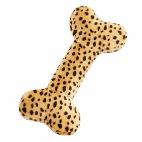 FLUFF & TUFF Cheetah Bone Dog Toy