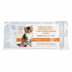 Focus Cat Vax 3 Plus FeLV Cat Vaccine, 1 Dose
