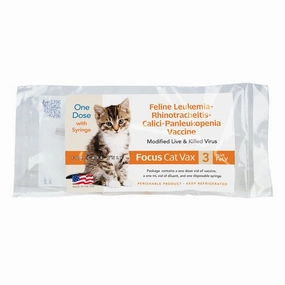 Focus Cat Vax 3 Plus FeLV Cat Vaccine, 1 Dose