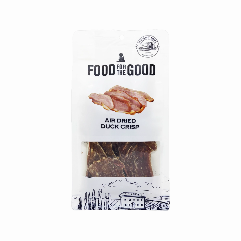 Food For The Good Dog & Cat Treats Air Dried Duck Crisp 100g