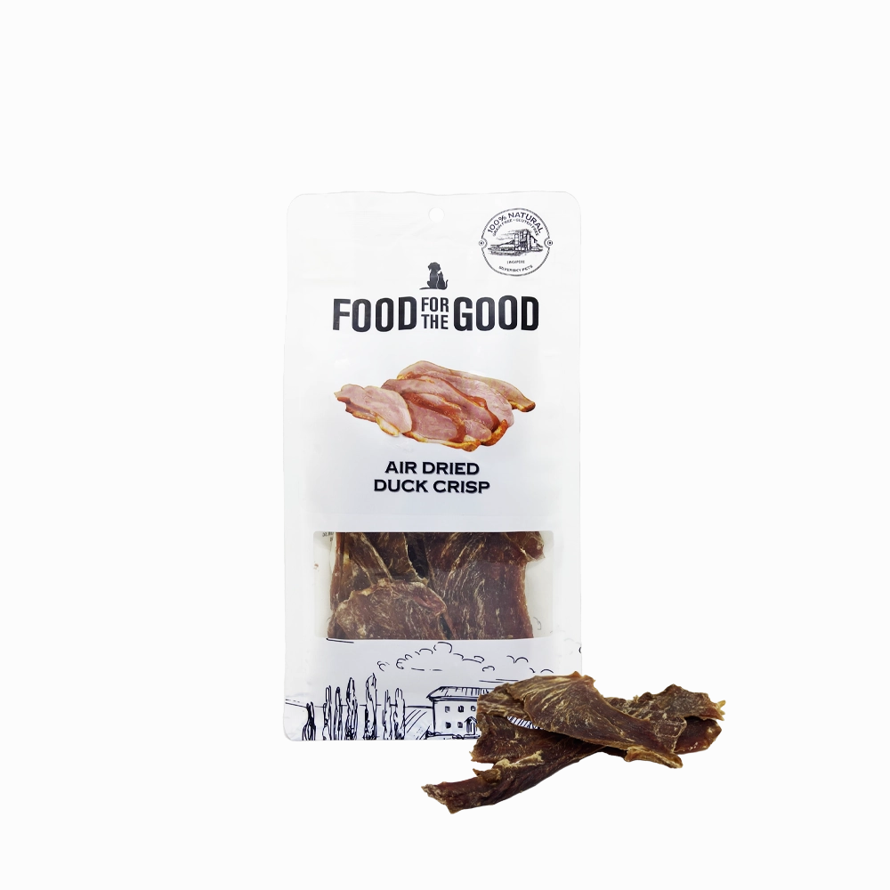 Food For The Good Dog & Cat Treats Air Dried Duck Crisp 100g