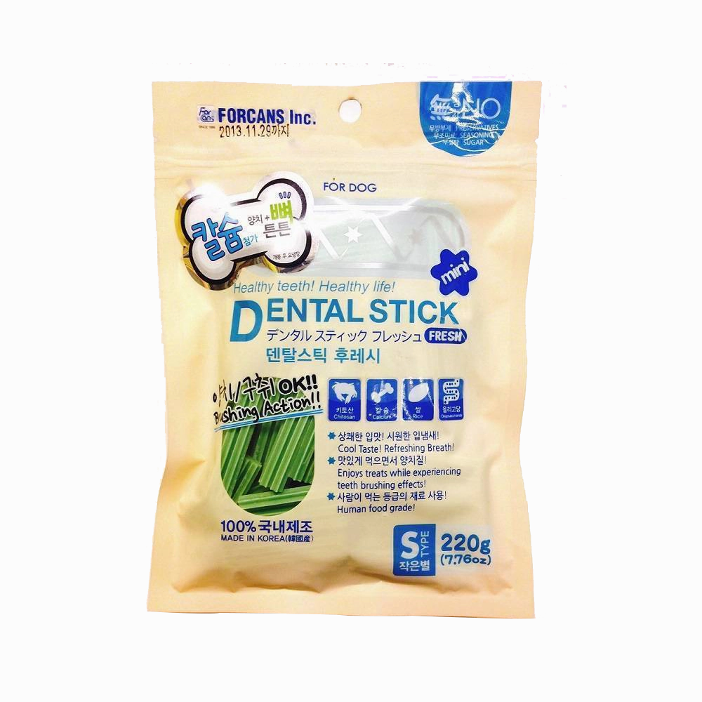 Forcans Dog Dental Stick Fresh With Calcium Small 220g