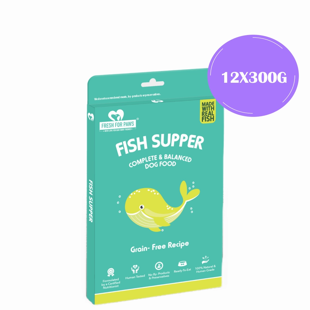Fresh For Paws Fish Supper Dog Wet Food (300g)