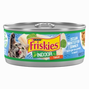 Friskies Selects Indoor Flaked Ocean Whitefish Canned Cat Food
