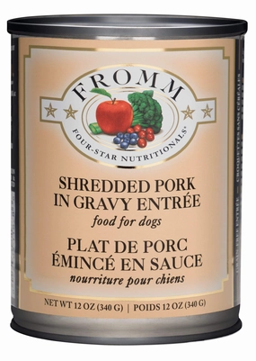 Fromm Four-Star Nutritionals Shredded Pork in Gravy Entre Food for Dogs