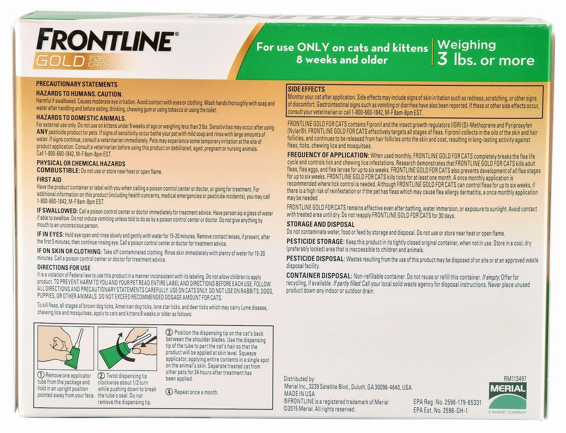 Frontline Gold for Cats
