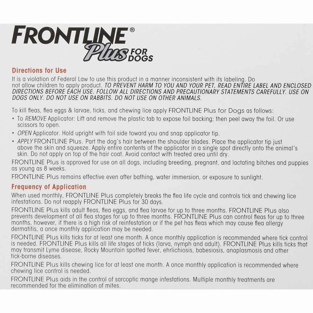 Frontline Plus For Medium Dogs 10 - 20kg 6 pack