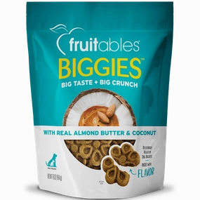 Fruitables Biggies Almond Butter & Coconut Dog Treats