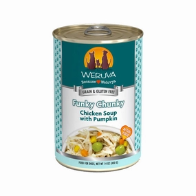 Funky Chunky Chicken Soup with Pumpkin Dog Can