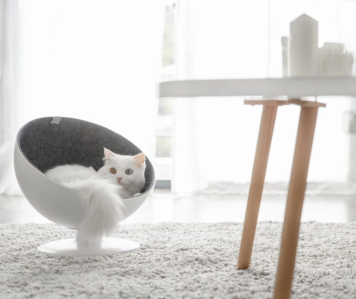 Furrytail Cat Boss Chair Cat Bed