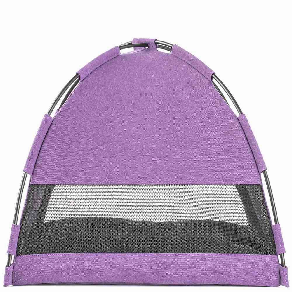 Furrytail Little Glamper Tent Purple Bed For Cats & Dogs