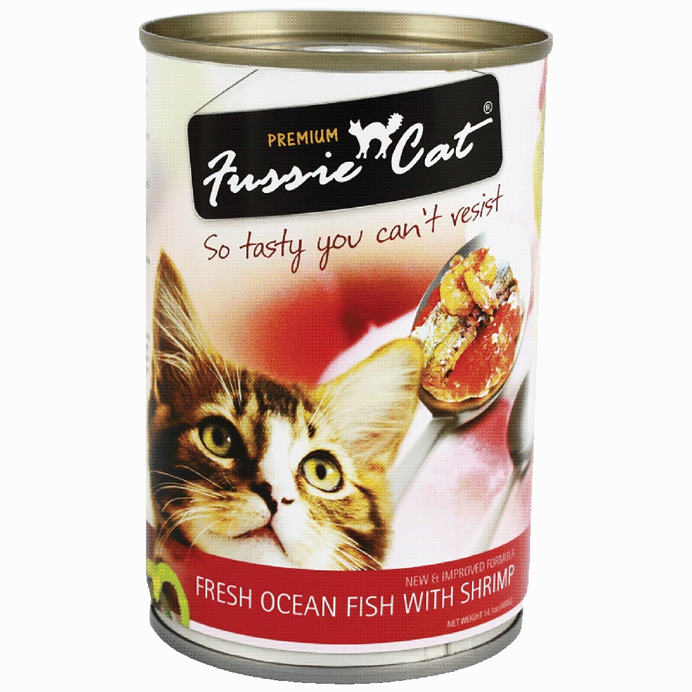 Fussie Cat Fresh Ocean Fish with Shrimp 400g