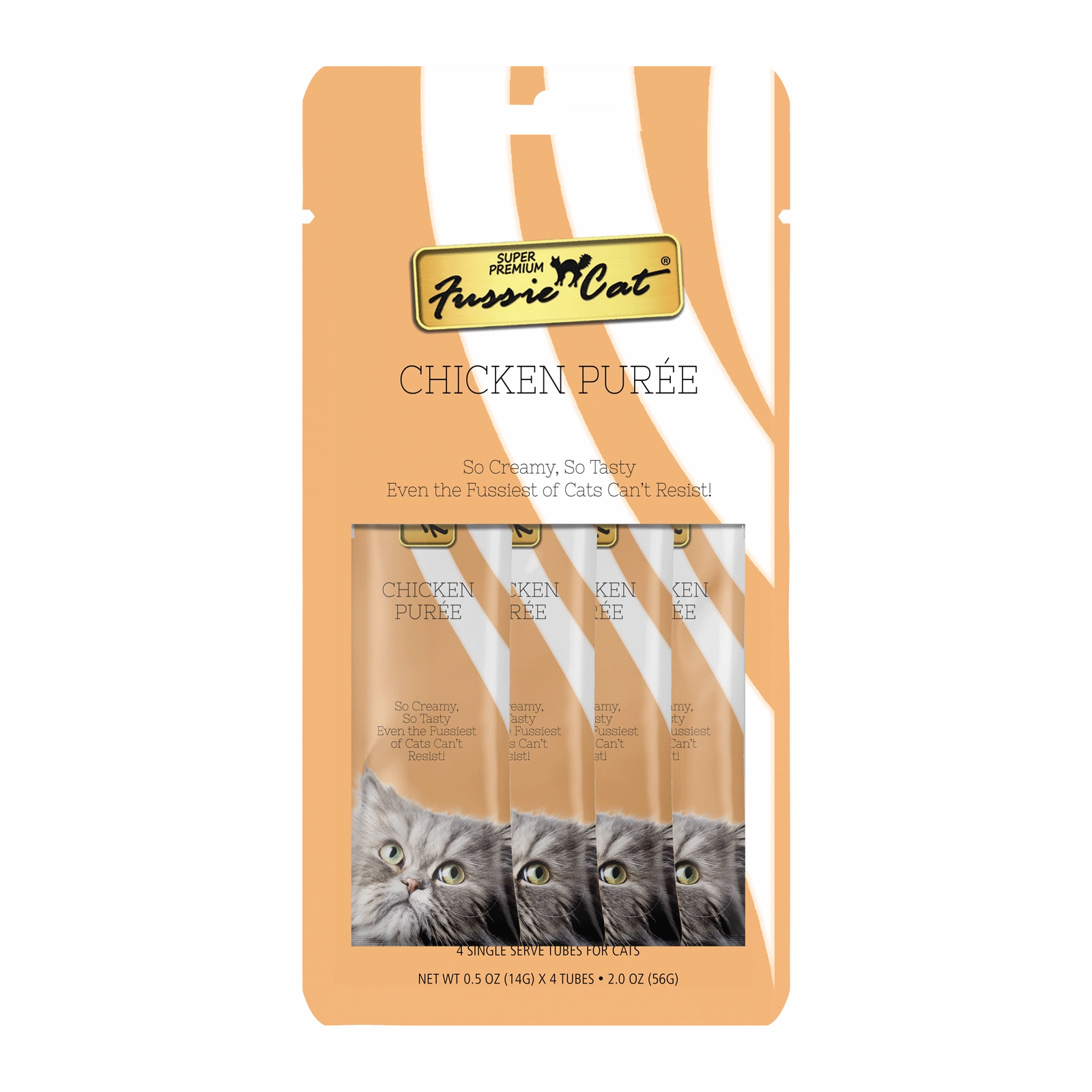 Fussie Cat Pure - Chicken 4pk 2oz Bag