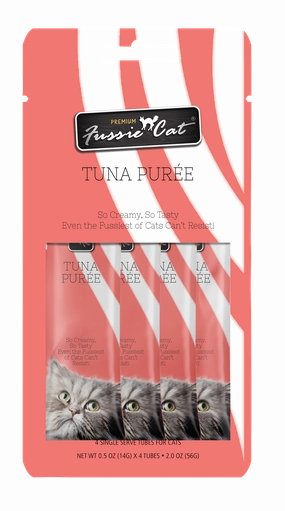 Fussie Cat Pure - Tuna 4pk 2oz Bag