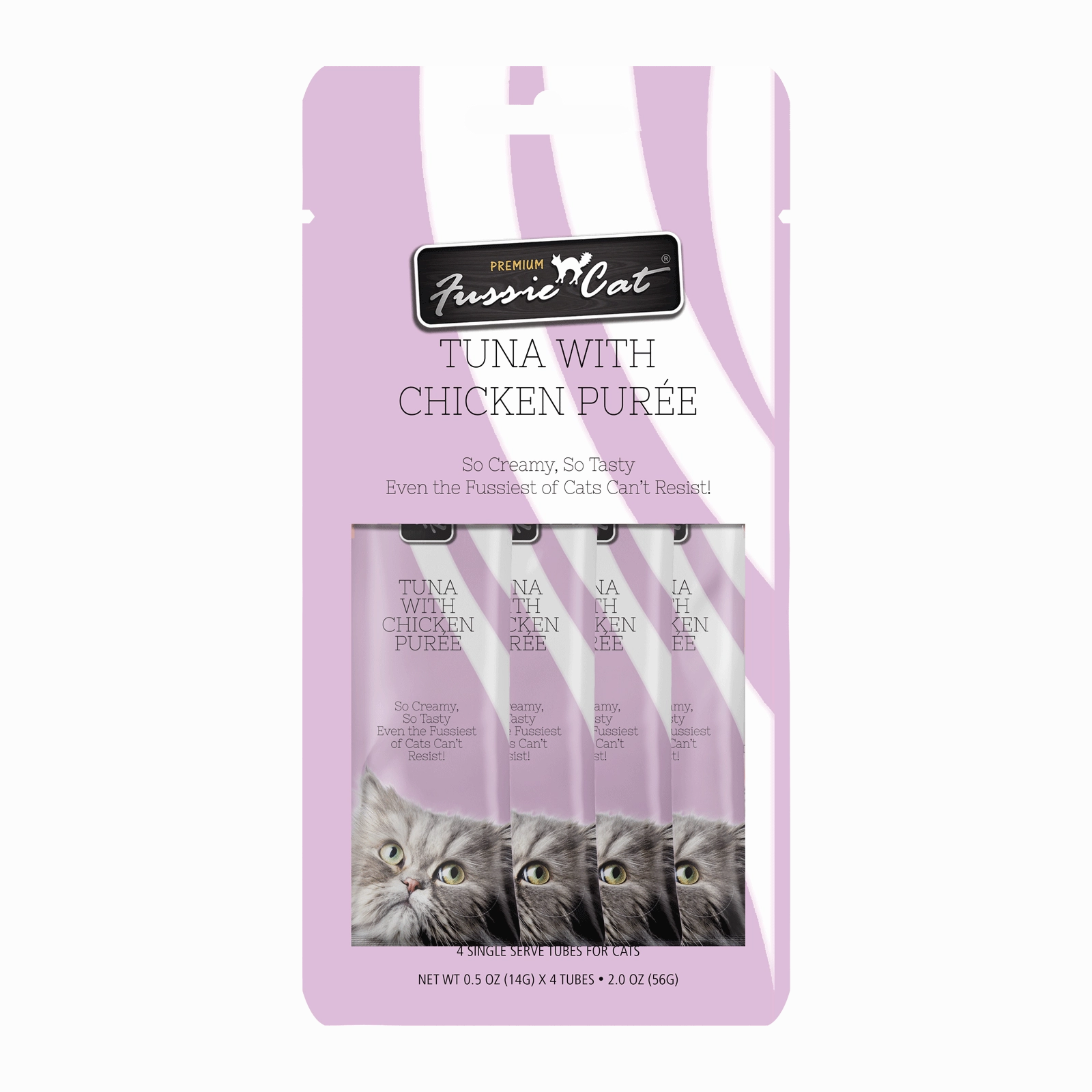 Fussie Cat Pure - Tuna with Chicken 4pk 2oz Bag