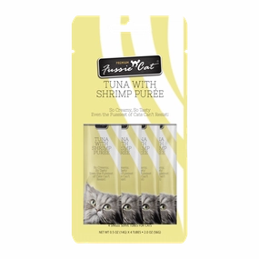 Fussie Cat Pure - Tuna with Shrimp 4pk 2oz Bag