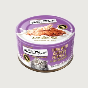 FUSSIE CAT Tuna with Chicken Formula in Goat Milk Gravy for Cats