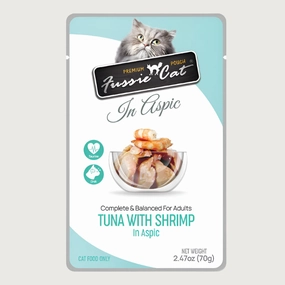 FUSSIE CAT Tuna with Shrimp in Aspic Cat Food